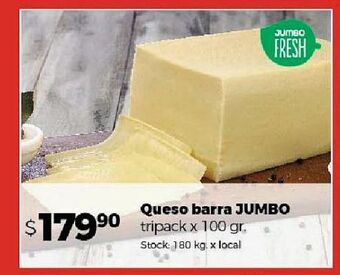 Disco Queso barra jumbo oferta