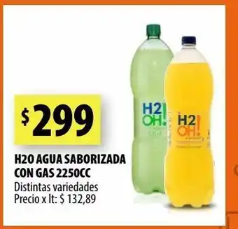 Punto Mayorista H2o agua saborizada con gas 2250cc oferta