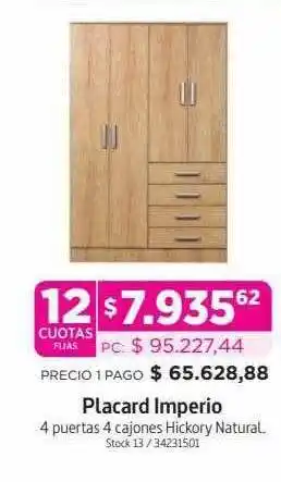 Blancoamor Placard imperio oferta