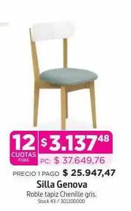 Blancoamor Silla genova oferta
