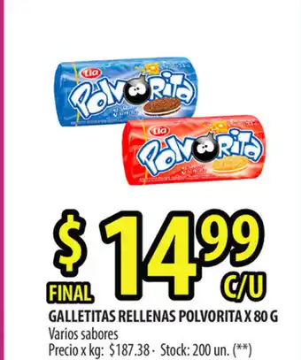 Polvorita Galletitas Rellenos x 80g