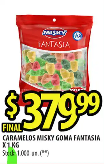 Punto Mayorista Misky Goma Fantasia Caramelos x 1kg oferta
