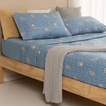 Arredo Juego de sábanas queen size mapache oferta