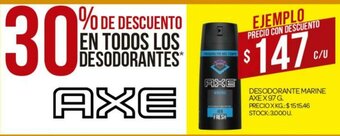 Supermercados DIA Axe Desodorante Marine x 97g oferta