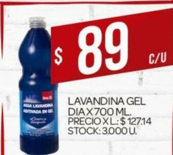 Supermercados DIA Lavandina Gel Dia x 700ml oferta
