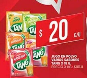 Supermercados DIA Tang Jugo En Polvo Varios Sabores x 18g oferta