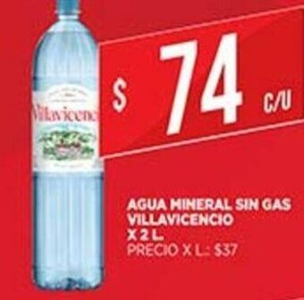 Supermercados DIA Agua Mineral Sin Gas VillaVicencio x 2L oferta