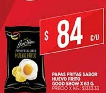 Supermercados DIA Papas Fritas Sabor Huevo Frito Good Show oferta