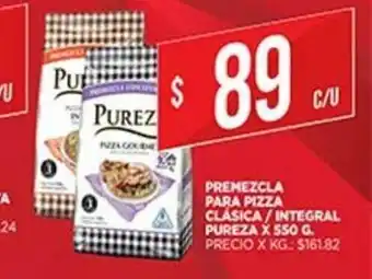 Supermercados DIA Premezcla Para Pizza Clásica/ Integral Pureza x 550 g oferta