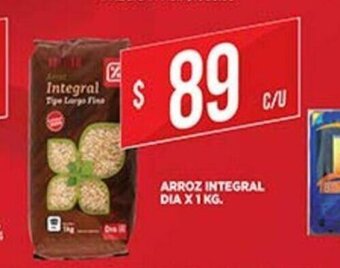 Supermercados DIA Arroz Integral Dia x 1 kg oferta