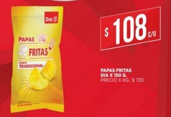 Supermercados DIA Papas Fritas Dia x 150 g oferta