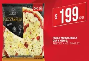 Supermercados DIA Pizza Mozzarella Dia x450g oferta