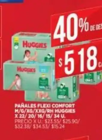 Supermercados DIA Pañales Flexi Comfort oferta