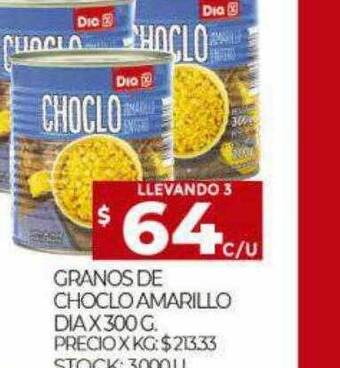 Supermercados DIA Granos de choclo amarillo dia oferta
