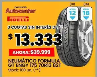 Changomas Neumático formula gt engy 175 70r13 82t firelli oferta