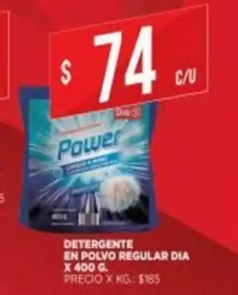 Supermercados DIA Detergente En Polvo Regular Dia x 400 g oferta