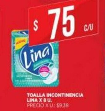 Supermercados DIA Toalla Incontinencia Lina x 8U oferta
