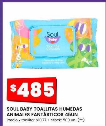 Changomas Soul baby toallitas humedas animales fantásticos oferta