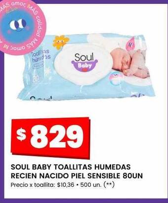 Changomas Soul baby toallitas humedas recien nacido piel sensible oferta