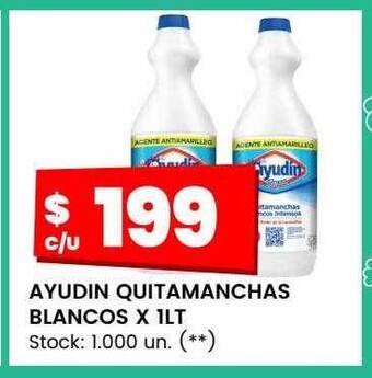 Changomas Ayudin quitamanchas blancos oferta