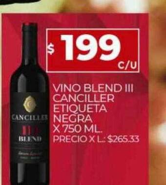 Supermercados DIA Vino blend iii canciller etiqueta negra oferta