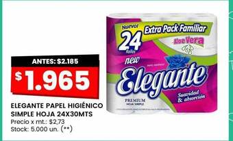 Changomas Elegante papel higiénico simple hoja oferta