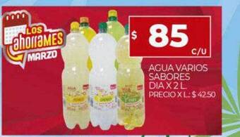 Supermercados DIA Agua varios sabores dia oferta