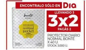 Supermercados DIA Protector diario normal bonté oferta