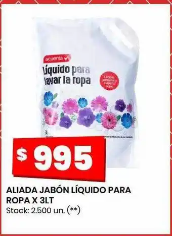 Changomas Aliada jabón líquido para ropa oferta