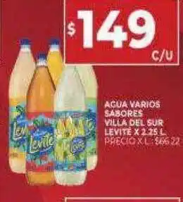 Supermercados DIA Agua varios sabores villa de sur levité oferta