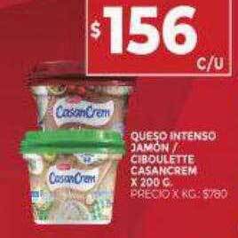 Supermercados DIA Queso intenso jamón ciboulette casancrem oferta