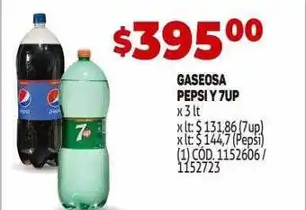 Makro Gaseosa pepsi 7up oferta