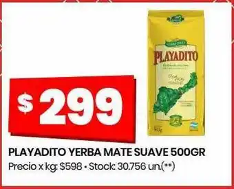 Changomas Playadito yerba mate suave oferta
