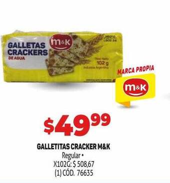 Makro Galletitas cracker m&k oferta