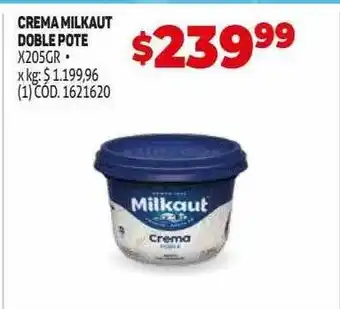 Makro Crema milkaut doble pote oferta