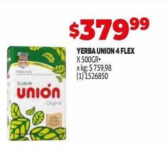 Makro Yerba union 4 flex oferta