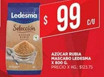 Supermercados DIA Azúcar Rubia Mascabo Ledesma x 800 g oferta