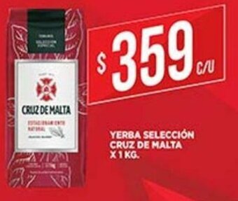 Supermercados DIA Yerba Selección Cruz De Malta x 1 kg oferta