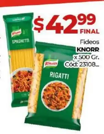 Diarco Knorr Fideos x 500gr oferta