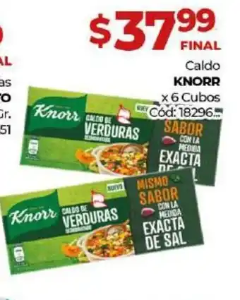 Diarco Knorr Caldo x 6 Cubos oferta