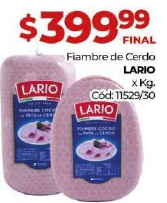 Diarco Lario Fiambre de Cerdo oferta