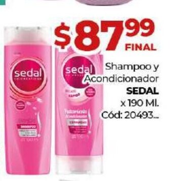 Diarco Sedal Shampoo y Acondicionador x 190ml oferta