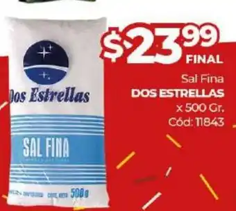 Diarco Dos Estrellas Sal Fina x 500gr oferta
