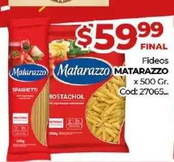 Diarco Matarazzo Fideos x 500gr oferta