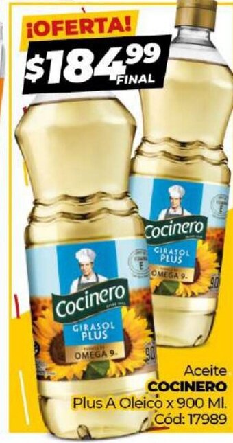Diarco Cocinero Aceite Plus A Oleico x 900ml oferta
