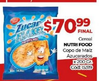 Diarco Nutri Food Cereal Copo de Maíz Azucarados x 200gr oferta