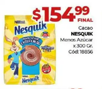 Diarco Nesquik Cacao Azúcar x 300gr oferta