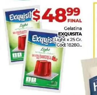 Diarco Exquisita Gelatina Light x 25 gr oferta