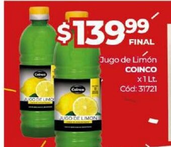 Diarco Coinco Jugo de Limón x 1lt oferta
