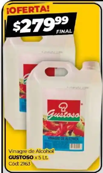 Diarco Gustoso Vinagre de Alcohol x 5lt oferta